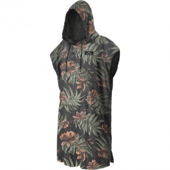 Пончо MATADOR Packable Towel Poncho (MVPO01MF) черное, с цветочным орнаментом